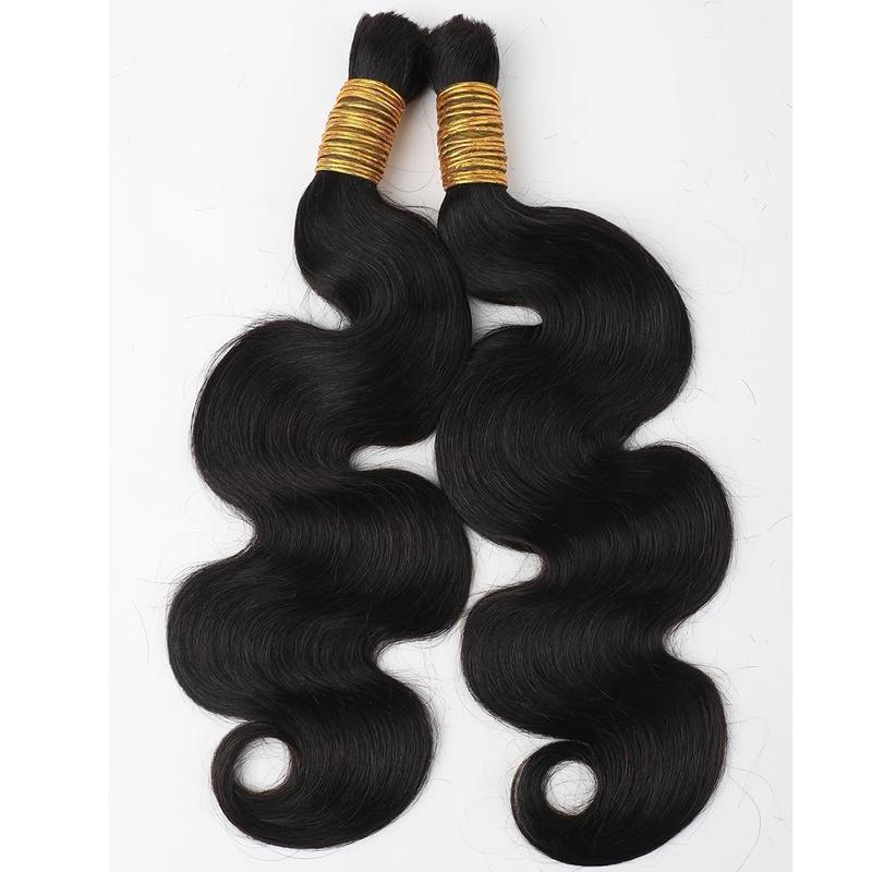 GK Human Braiding Hair100g Body Wave Bulk Human Hair for Braiding No Weft Brazilian Virgin Curly Human Hair Extensions for Boho Braids  (18 Inch)