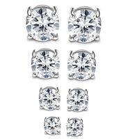 4pairs-Round CZ-Silver