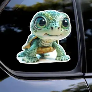 Set of 3.94-3.94 INCH - Sea Turtle - Sticker Vinyl Decal Graphic Auto Window Laptop Waterbottle Bumper Phone Locker Skateboard Tumbler Hydroflask