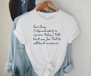 TVD Shirt, Dear Diary Unisex T-Shirt, Vampire Diaries Inspired Shirt, Gift for her, TV Show Shirt