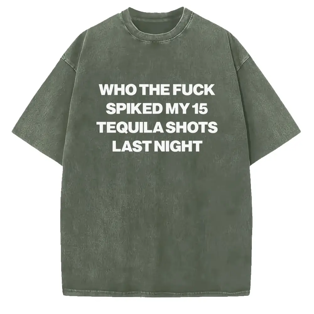 Washed T-shirt-Green