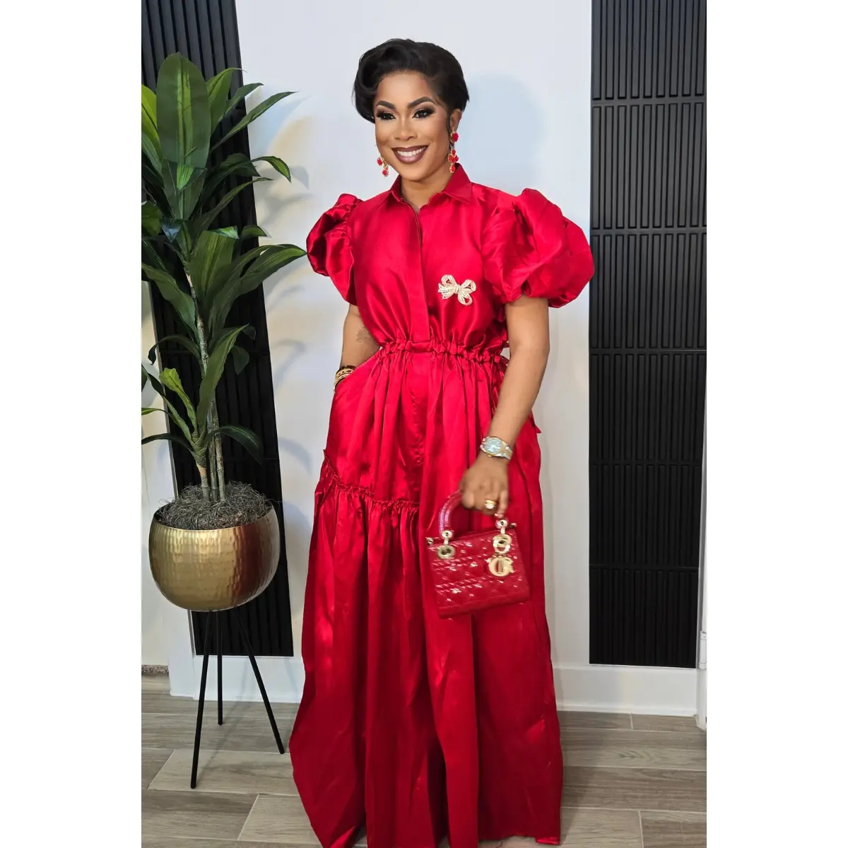 JACKIE DRESS RED