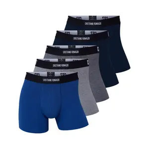 CR7 Men's 5-Pack Cotton Blend Trunks, Travel Bag