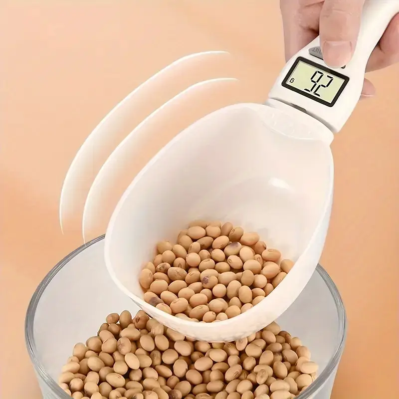 Electronic Measuring Cup without Battery, 1 Count Handheld Kitchen Scale, Modern LED HD Digital Display Measuring Cup with Handle, Household Kitchen G