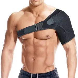 Sports shoulder brace for men and women, suitable for fitness, weightlifting, basketball, cold compression, and shoulder strain fixation, adjustable shoulder strap
