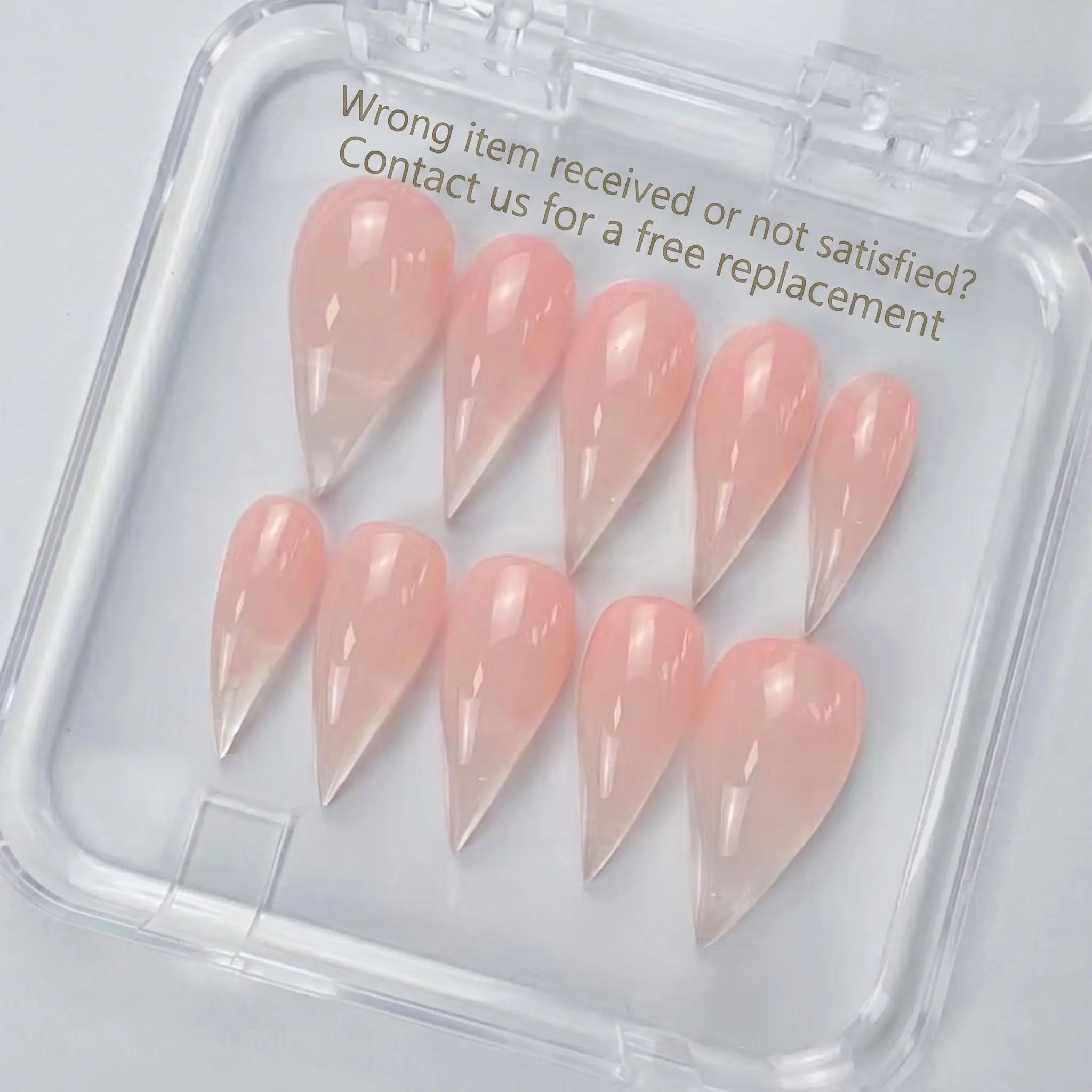Handmade Press On Nails Cat Claw Nails | 10pcs Reusable Fake Nails Luxury Gel Nails | Gothic Vampire Red, Jelly Pink & Dark Cross Aesthetic Nails