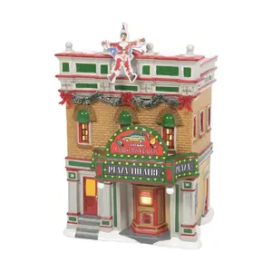 Department 56 Original Snow Village National Lampoon's Christmas Vacation Premiere at Plaza Theatre Lit Building, 8.9 Inch, Multicolor
