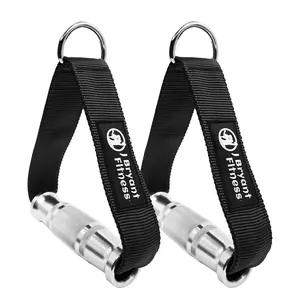 J Bryant Cable Machine Handles – Heavy Duty Aluminum D Handle Attachment for Pulley Machine, Home Gym Kit for Strength Training