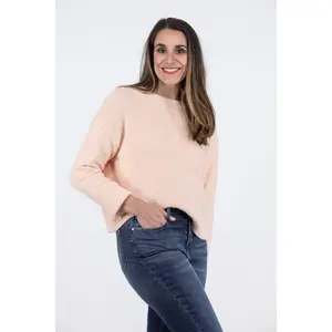 Fab Sweater Long Sleeve Crewneck Soft Womenswear Comfort