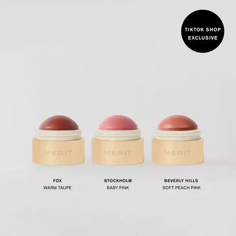 MERIT The Flush Balm Trio Cosmetics Makeup