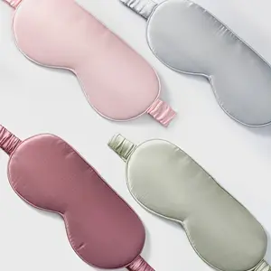 Luxury Silk Sleep Eye Mask, Dual-Sided Light Blocking, Breathable, Soft, Pure /, Travel, Nap, Night Sleep, Sensitive Skin Comfort, Sleeping Eye Mask