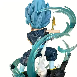 DBZ Premium Battle Action Figure with Rock Base, Collectible Anime Statue, Perfect Birthday Gift for Boyfriend, Home Office Desk Decor