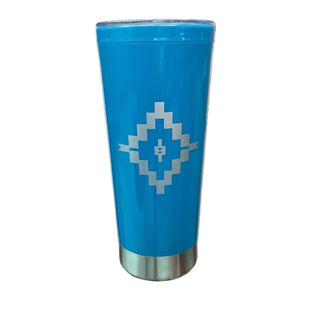 Sterling Kreek Cowpoke Canteen Tumbler - Portable Vacuum Insulated Coffee Mug Water Bottle, Turquoise Kitchenware Drinkware Flask