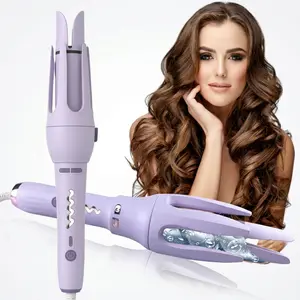 Negative Fully automatic curling stick lazy curling tool electric rotary curler large curling wand without damaging hair 28mm Comfort Hair Curler Hair Styling Tools for Home, Curls