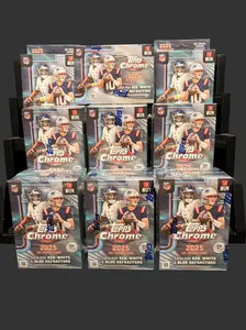 Live Break Pick Your Team (PYT) 101 2025 officially licensed Topps Chrome Football 8x Blasters Boxes