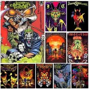 Insane Clown Posse Poster Self-Adhesive Waterproof Art Sticker, Unframed Art Print, Aesthetic Minimalist Wall Poster for Coffee Shop, Bar & Home Room Decor