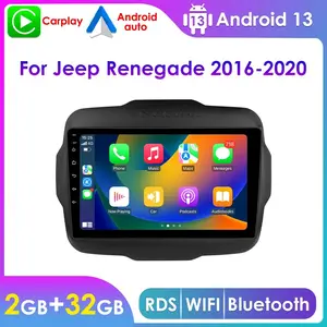 Hizpo 2 Din Android 13 For Jeep Renegade 2016 - 2020 Car Radio Multimedia Video Player Stereo Navigation GPS Carplay Auto