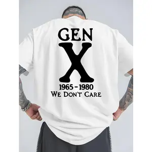 Trendy Summer Outdoor Sports T-Shirts for Generation X, Featuring Casual Large Sizes, Stylish Prints for Men, Relaxed Fit, Versatile Round Neck Design, And Breathable Comfort, Plus Size