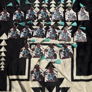 Initial keychain print