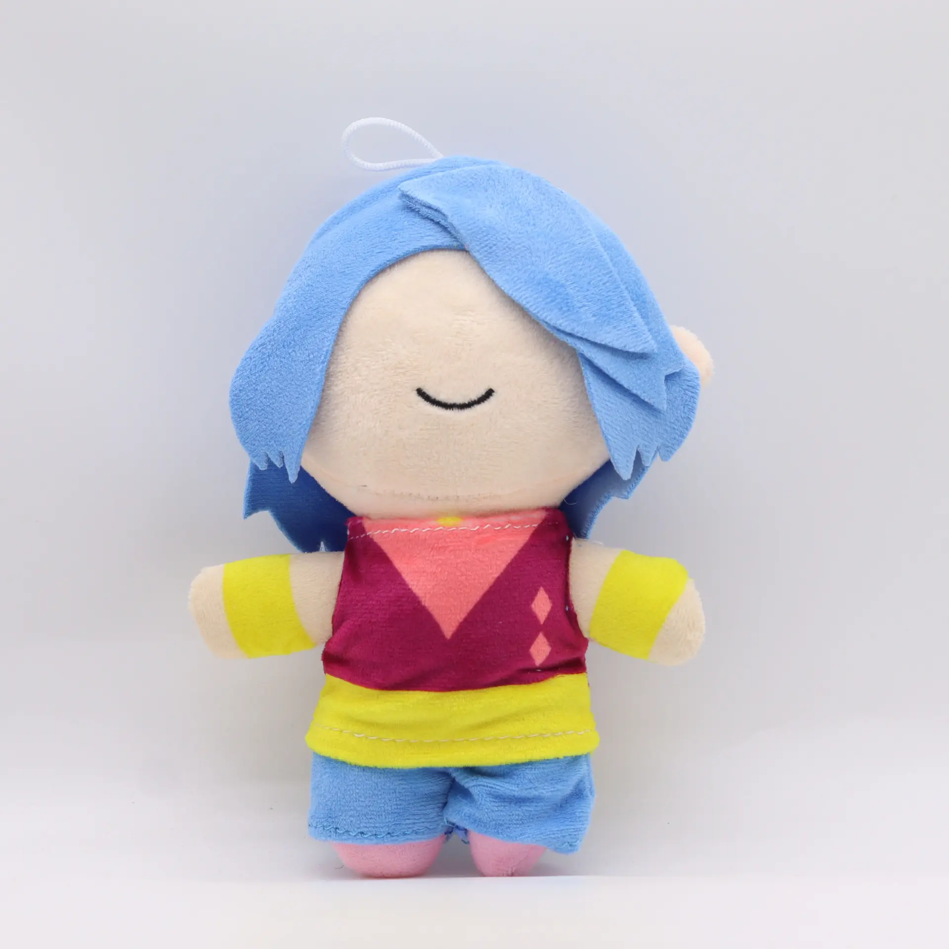 Blue-haired faceless girl