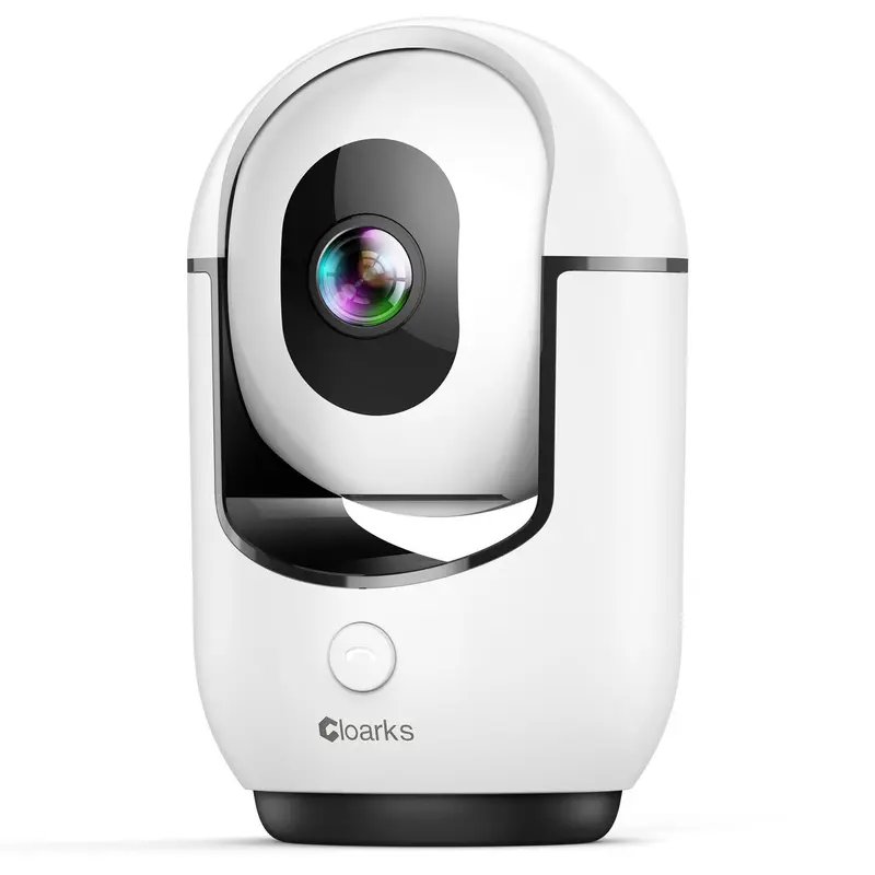 Cloarks 2K WIFI camera, artificial intelligence recognition motion detection, intelligent instant alarm, two-way audio, one-key call, support cloud storage and TF card