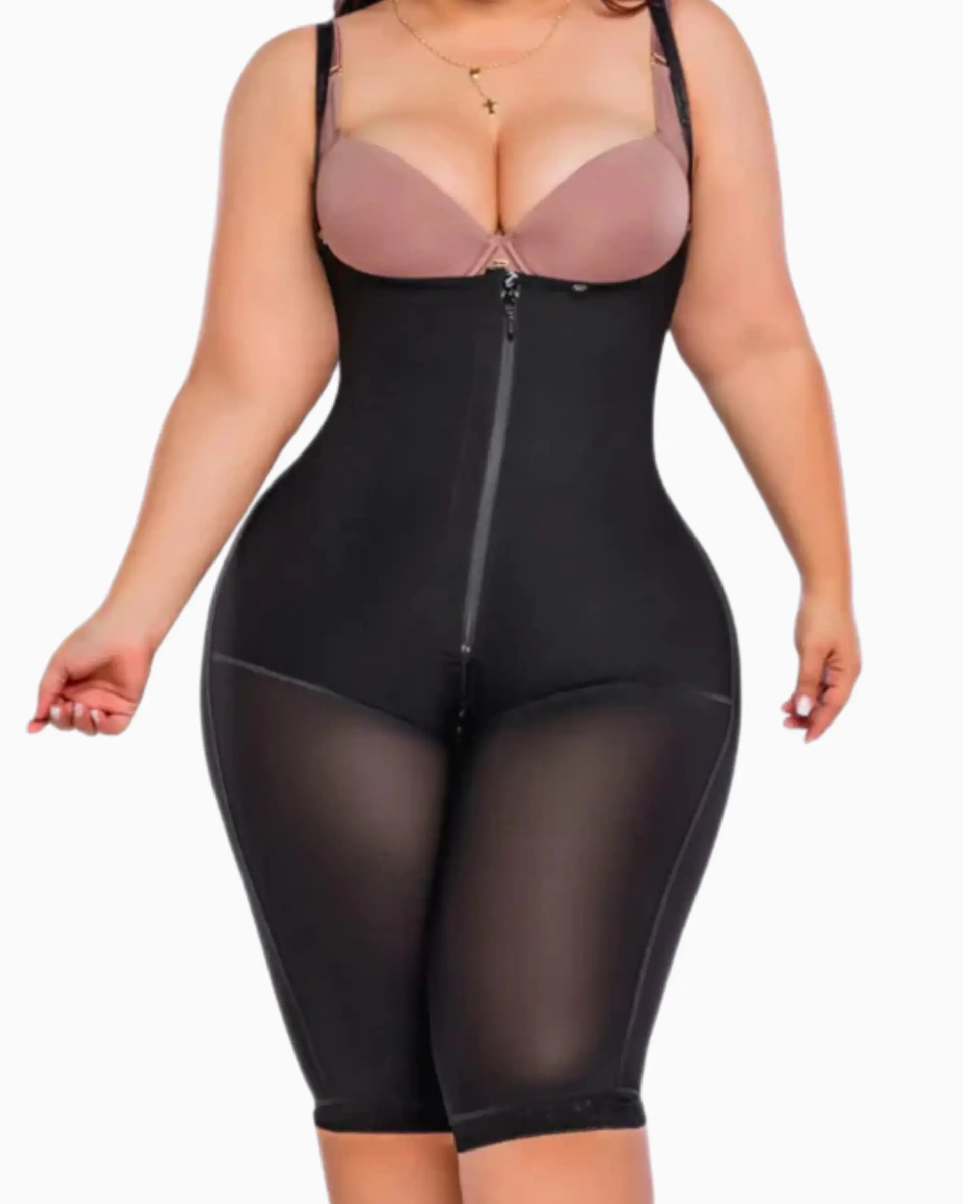 Colombian Full Body Invisible Faja Knee Length #7087
