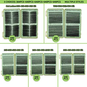 Individual Cluster Lashes, 1 Box Natural Look DIY Eyelash Extensions, Self Grafting Curl Eyelashes, Eye Makeup Enhancement False Eyelashes for Women & Girls, Individual Lash Clusters, Diy Personal Lashes