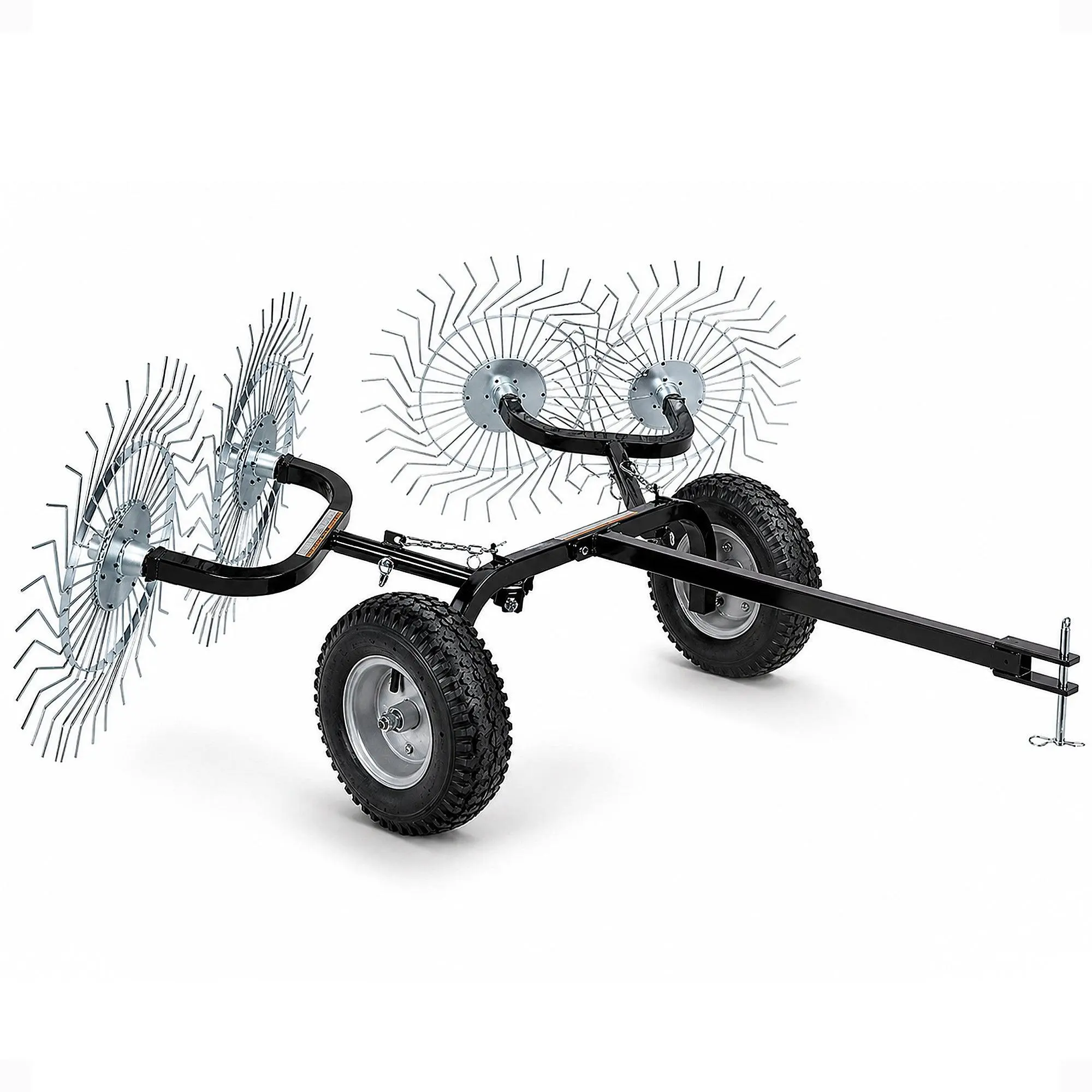 Yard Tuff Acreage Rake, Steel Tow Behind Dethatcher for Lawn & Garden, 48 Inch