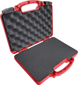Cedar Mill TSA Airline Compliant Waterproof Padlock Tabs Hard Shell Lockable Red Case.