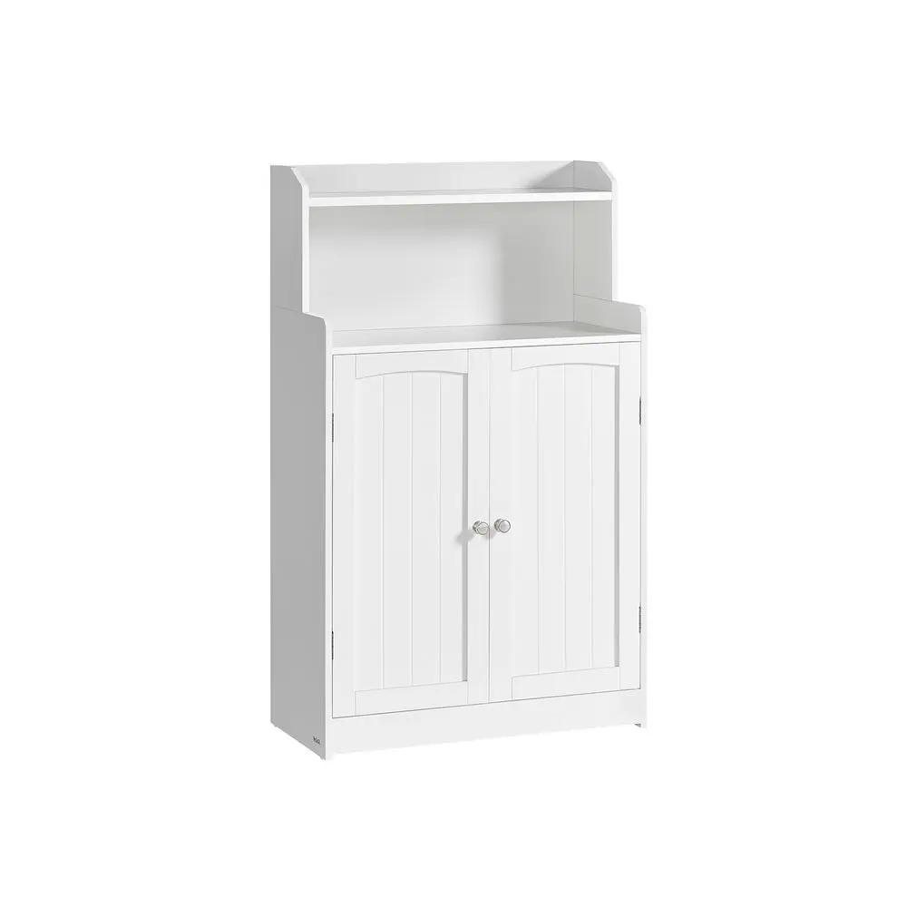 VASAGLE 39.4-Inch Tall Storage Cabinet, Floor Cabinet with 2 Doors, 2 Adjustable Shelves, Freestanding, for Bathroom, Kitchen, Living Room