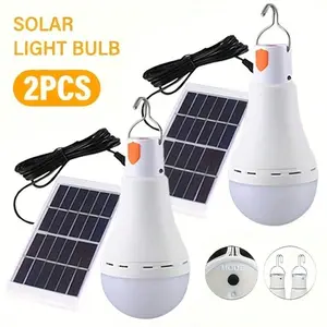 LED Solar Lampe Glühbirne Outdoor LED Glühbirne wasserdicht tragbare Solar Garten hängende Licht Wandern Angeln Notlichter