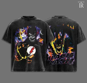 Black Flash Premium Acid Washed Hoodie T-Shirt, En Sabah Nur Hoodie Shirt, Character Comics Fans Shirt, Superhero Washed Shirt, Comic Book Fans T-Shirt, Superhero Graphic Tee Cotton