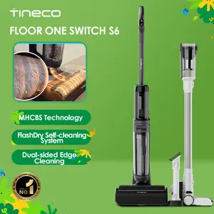 Tineco FLOOR ONE Switch S6 Wet Dry Vacuum Cleaner,Smart Floor Washer,5-in-1 Multi-Function,Self-Cleaning,5min Flash Dry, ZeroTangle Brush,Dual-Edge Cleaning,Whole-House Cleaning