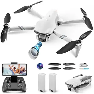 F10 Adult Foldable Drone, WIFI FPV 1080P HD FPV Real-time Video Remote Control Quadcopter, 32-minute flight time, one-key take-off/landing, suitable for beginners, 3D roll & gravity sensing, trajectory flight.