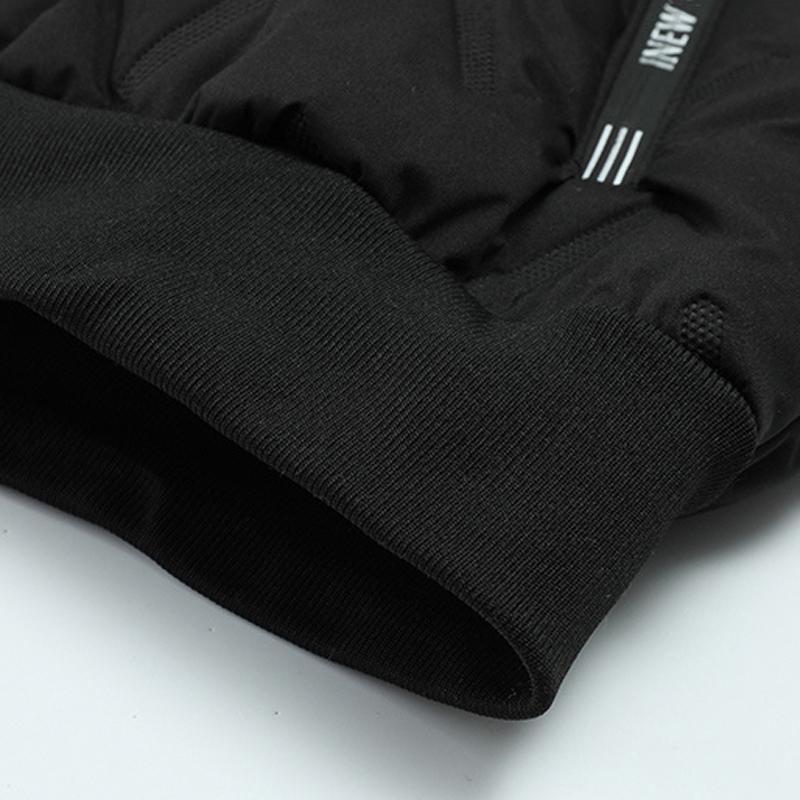 Men's Autumn Winter Fleece Lined Cotton Jacket Warm Padded Full Zip Soft Polyester Lining Zipper Pockets Suitable for Cold Weather Machine Washable Regular Fit Men's Casual Fashion Coat