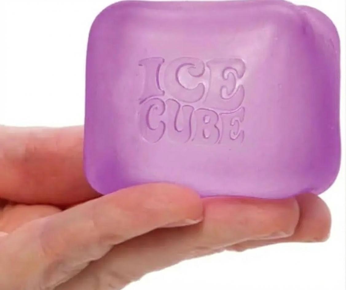 Satisfying Ice Cube Squeeze Toy - Soft Squeeze Toy in Assorted Colors - Fun for Ages 3 and up