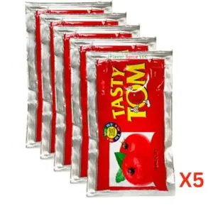 Tasty Tom Tomato Paste 5 pc - Rich Flavor & Versatile Cooking Ingredient for Dishes