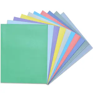 Pocket Folders, 2 Pocket Folders, Folders, 10 Colors, Designed for Office and Classroom Use - For A4 Paper - Pack of 10