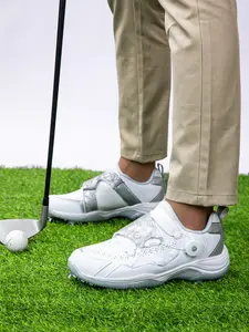 Men's Waterproof Golf Shoes with Professional Spike Design, Slip-Resistant Grip for Perfect Performance, Lightweight and Comfortable Outdoor Sports Footwear