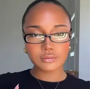 PEP TALK Clear Bayonetta-Style 90s Glasses