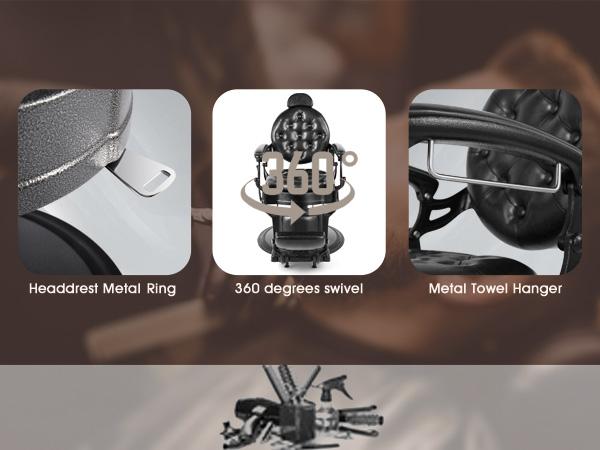 Heavy Duty Barber Chairs Vintage Salon Chair Retro Barber Chair for Salon Shop