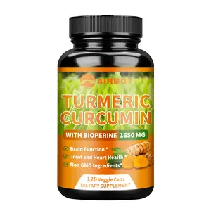 120 Airboy Vegan Capsules contain 1650 mg of piperine, rich in turmeric root, curcumin, and piperine, to support joint and overall health.