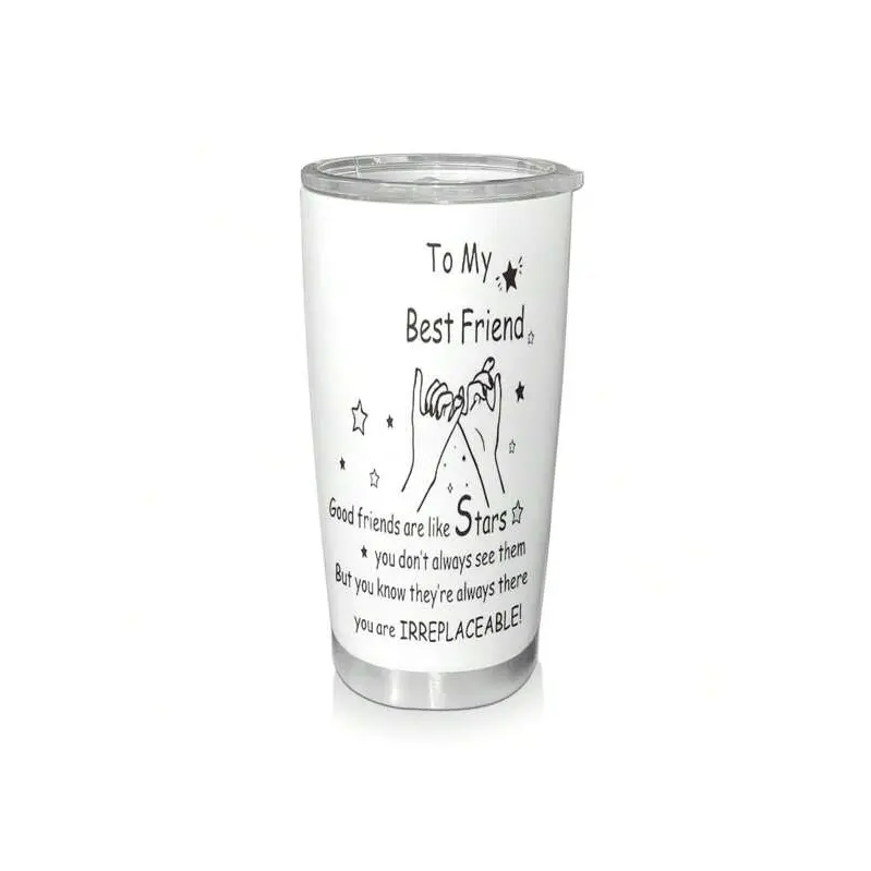 Best Friend Tumbler - 20oz Insulated Stainless Steel Mug, Irreplaceable Friendship Gift