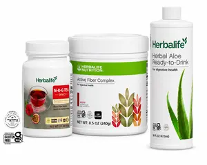 Herbalife Energy & Gut Health Daily Combo (Tea + Fiber + Aloe)
