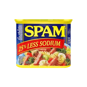 SPAM Reduced Sodium 25% Less Salt Canned Meat, 340g - Low Sodium, Low Fat, Great for Sandwiches, Hot Pot, Quick Meals