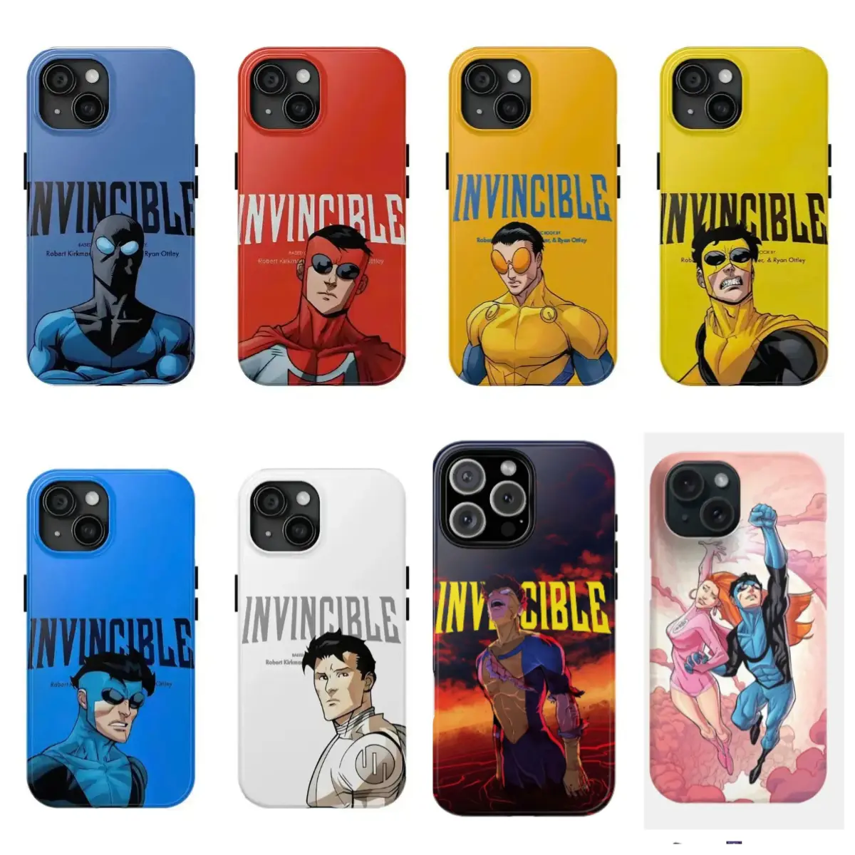 Invincible Super Hero Double-layer durable phone Cases For iPhone 17 16 15 14 13 12 Promax Pro Plus, hard shell protection,best Gift Cellphone Smartphone