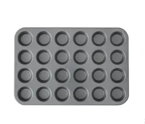 24-Cup Mini Muffin Baking Pan – Non-Stick Cupcake Tray