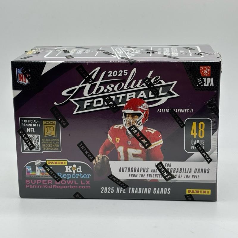 2025 Absolute NFL blaster box - kaboom! Hunt! - 48 cards per pack - 6 packs per box - look for autos and Mems