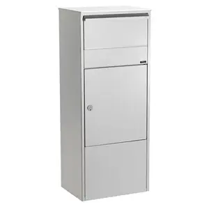 212 MAIN QualArc Allux 800 Galvanized Steel Locking Mail Parcel Box - Cam-Equipped, Weatherproof, Mailbox Storage Organizer (Tools & Hardware, Door Hardware)