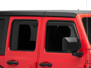 RedRock In-Channel Window Deflectors (18-25 Jeep Wrangler JL 4-Door)